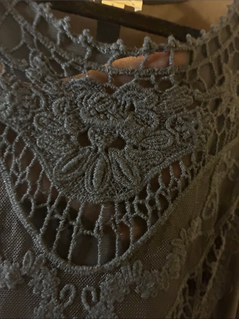Ultra Pink Black Lace-Trim Sleeveless Tank - Picture 3 of 5